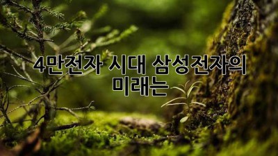 4만전자 시대: 삼성전자의 미래는?